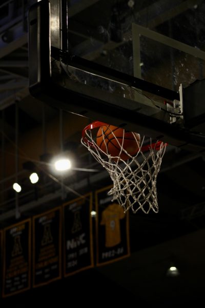 A basket being made during the game against North Carolina Central in the Convocation Center on Nov. 9. 