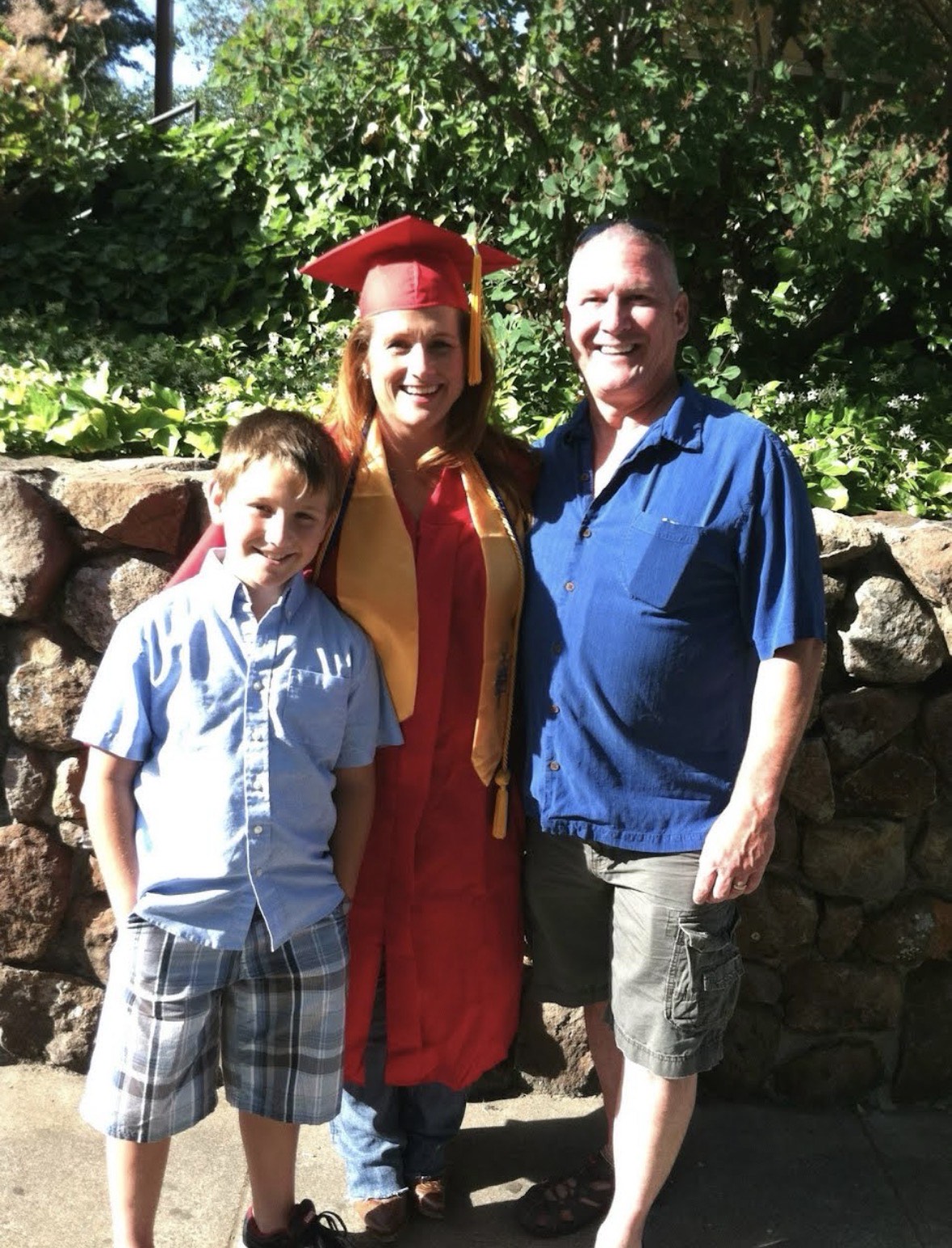 Kathy Partak graduates with honors from Sierra College in Rocklin, California on May 25, 2013. Courtesy of Kathy Partak