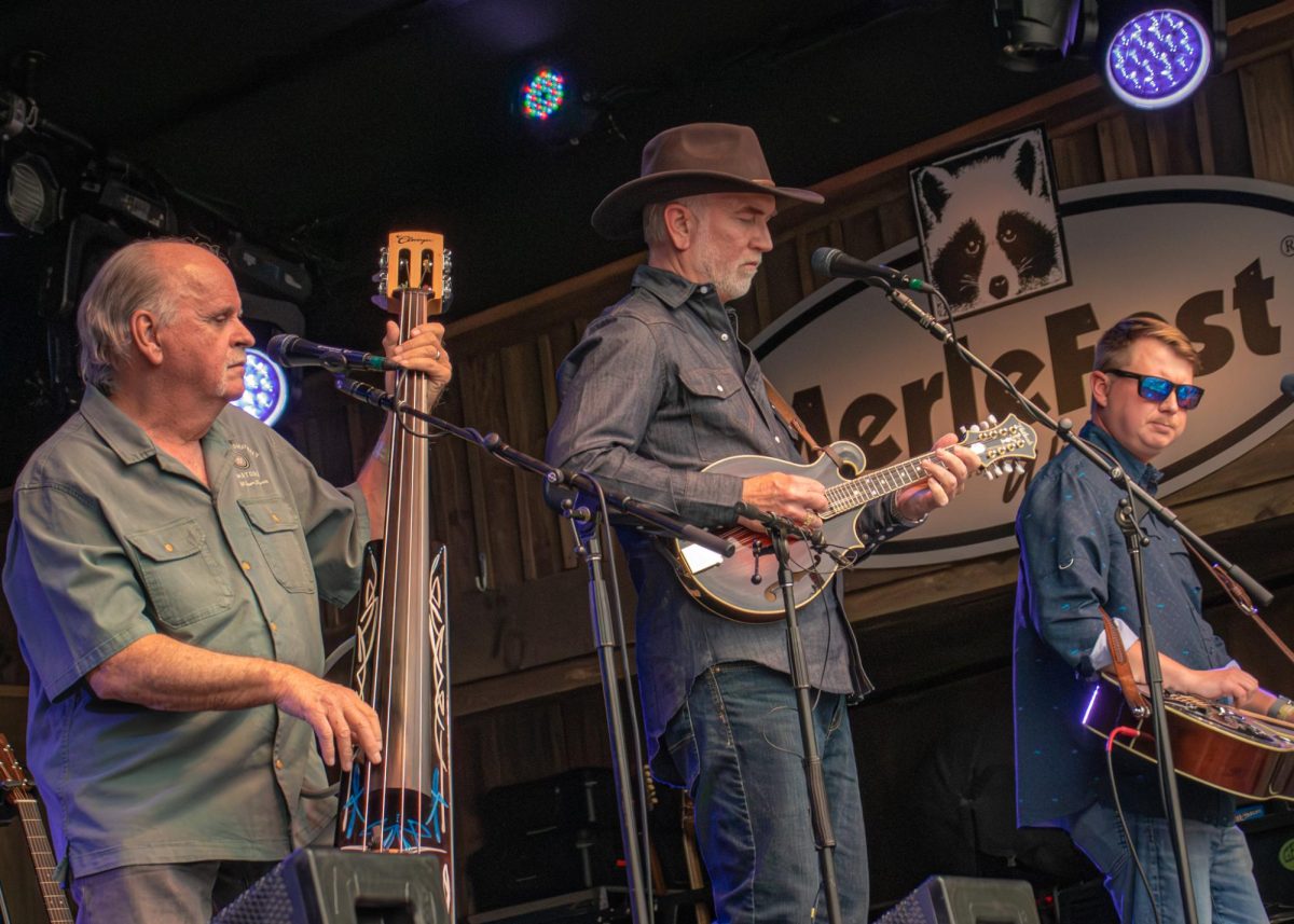 Blue Highway playing on the Doc Watson stage at MerleFest April 25.